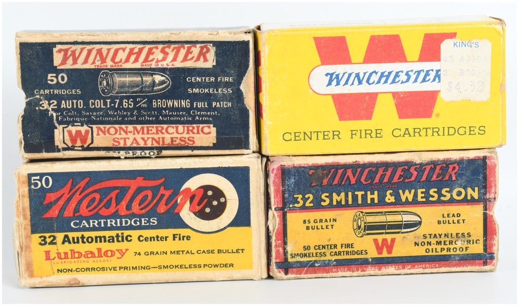 A Lot of 180 Rounds of Winchester and Western .32 Caliber Centerfire Ammunition (1 of 5)
