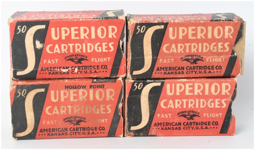A Lot of 4 Boxes of American Cartridge Co Superior .22 Caliber Ammunition (1 of 7)