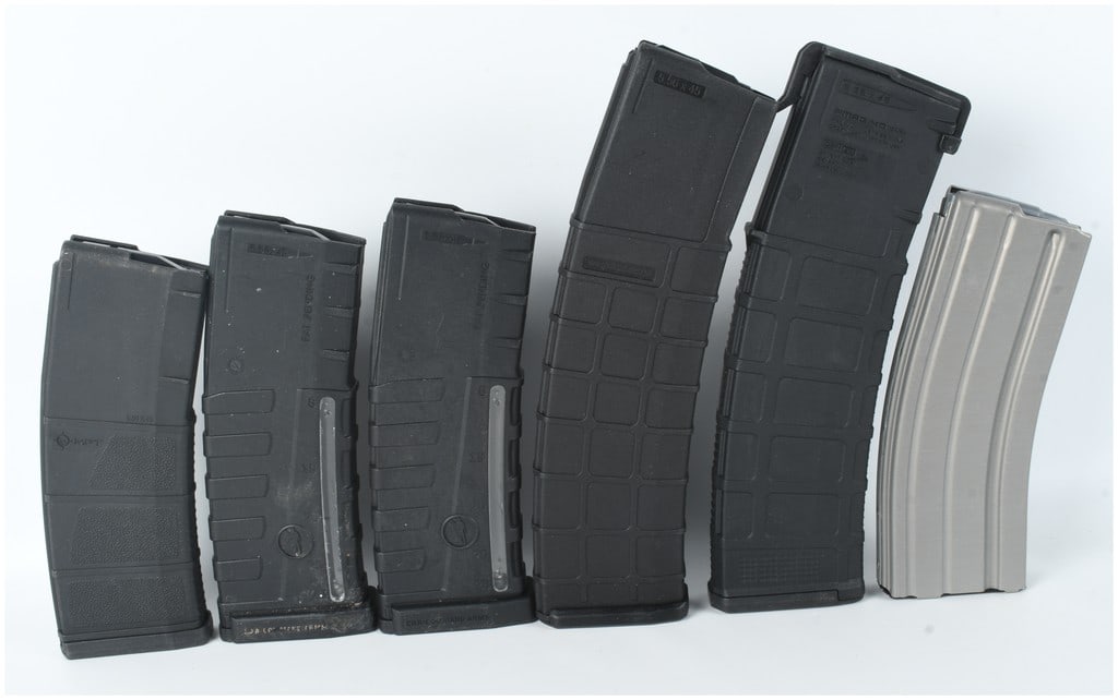 A Collection of Six AR-15 Rifle Magazines 5.56x45mm NATO (1 of 6)