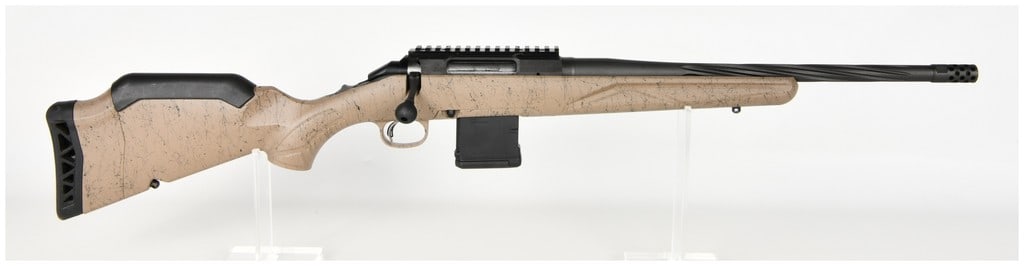 Ruger American Ranch Generation II Bolt Action Rifle 5.56 NATO with 16.1 Inch Barrel: This Ruger American Ranch Generation II is a contemporary bolt-action rifle chambered for 5.56 NATO and optimized for versatile utility. The firearm features a 16.1-inch cold hammer-forged barrel with