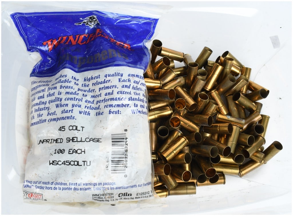 260 Winchester 45 Colt Unprimed Brass Shell Casings (1 of 7)