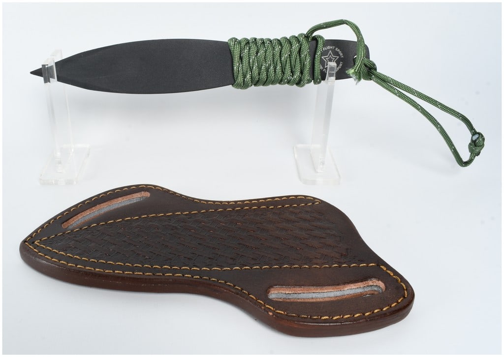 Cold Steel Mini Flight Sport Throwing Knife with Custom Leather Sheath (1 of 6)