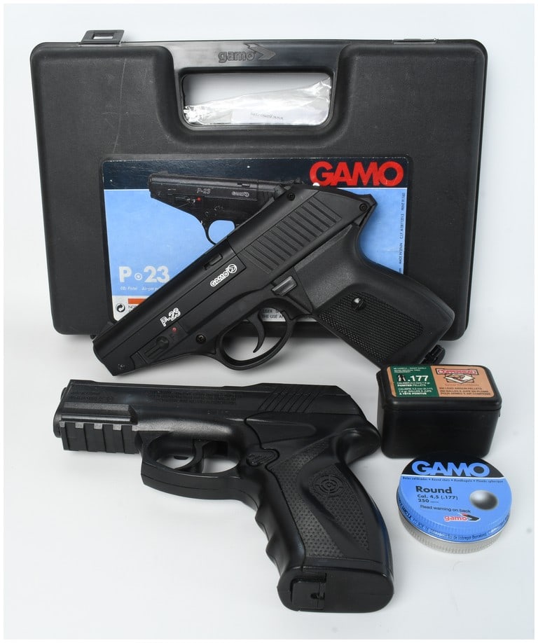Three Airgun Items Including Gamo P-23 and Crosman C11 CO2 Powered BB Pistols (1 of 18)
