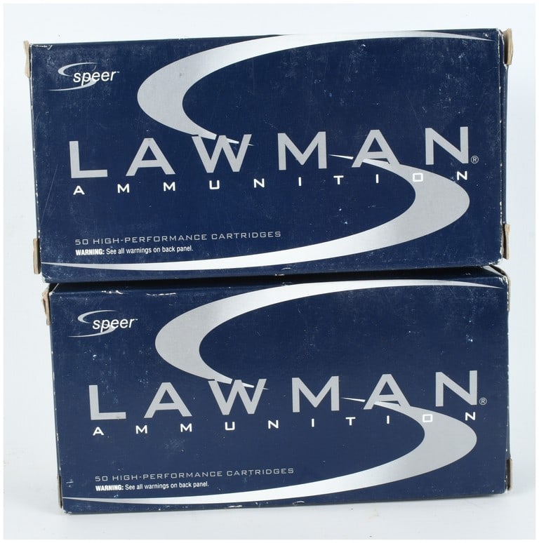 A Lot of 100 Rounds Speer Lawman Ammunition 9mm Luger (1 of 4)