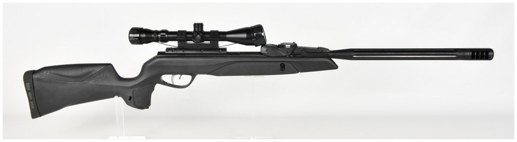 Gamo Swarm Maxxim G2 Break-Barrel Multi-Shot Air Rifle .177 Caliber with Fluted Shrouded Barrel: This Gamo Swarm Maxxim G2 is a break-barrel multi-shot air rifle chambered in .177 caliber (4.5mm). It features Gamo?s 10X GEN2 multi-shot magazine system located above the breech block, allowing for 