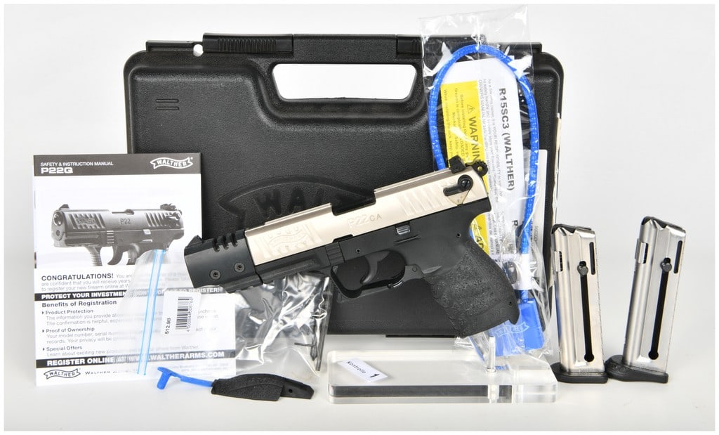 Walther P22CA Target Semi-Automatic Pistol .22 LR with 5 Inch Barrel (1 of 16)