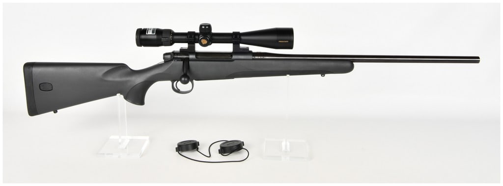 Mauser Model M18 Bolt Action Rifle .308 Winchester 2018: This Mauser Model M18 is a modern bolt-action hunting rifle chambered in .308 Winchester, designed for durability and precision in the field. The firearm features a matte black finished steel barrel