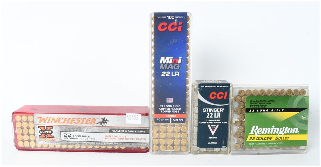 A Lot of 341 Rounds of Assorted .22 Long Rifle Rimfire Ammunition (1 of 6)