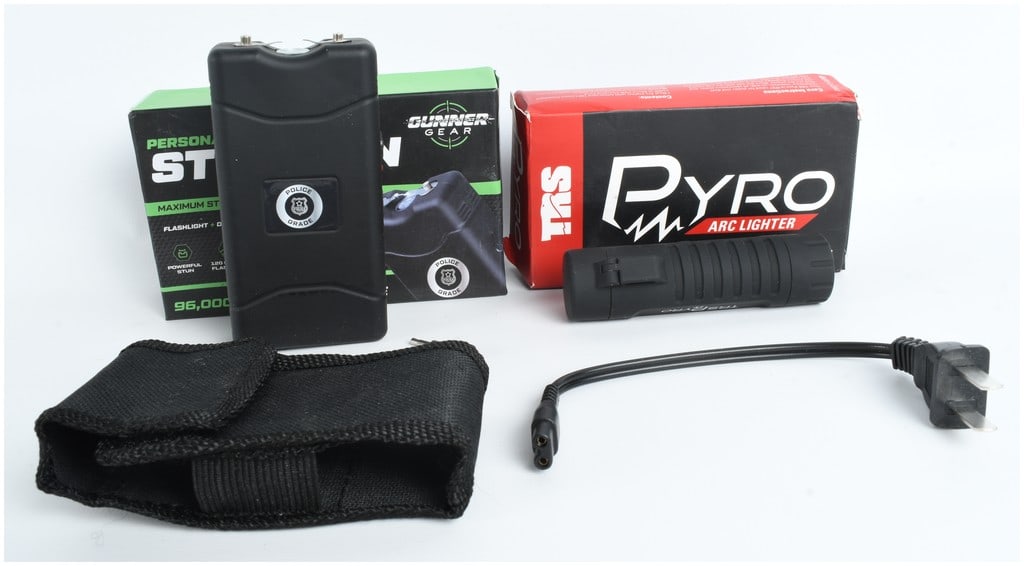 Two Personal Defense Devices Including a Gunner Gear Stun Gun and TRS Pyro Arc Lighter (1 of 8)