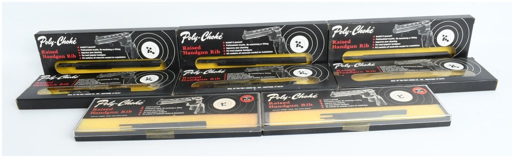 Eight Vintage Poly-Choke Raised Handgun Rib Kits (1 of 7)