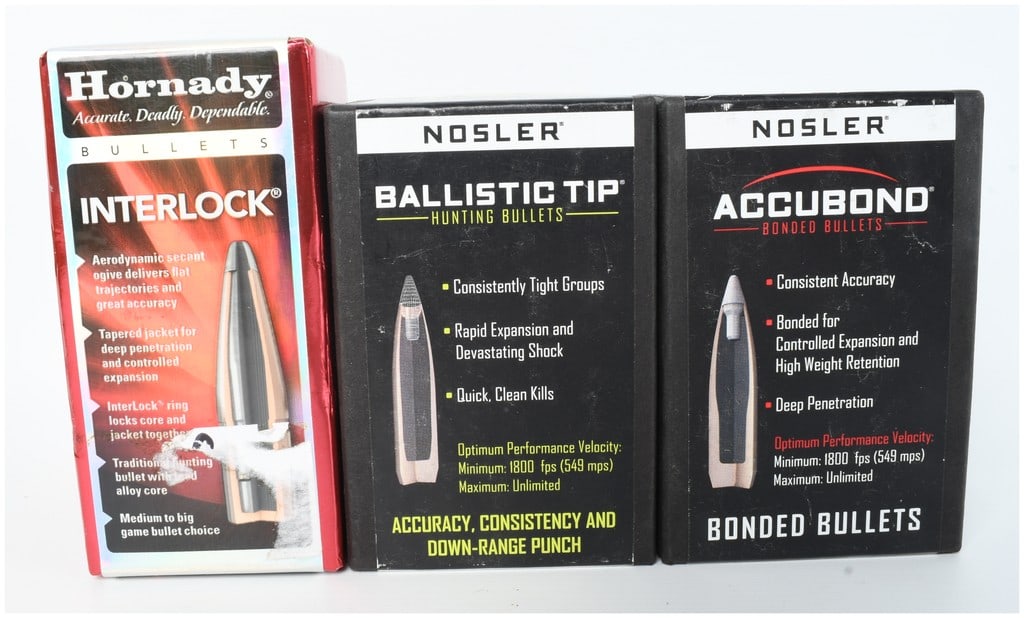 A Lot of 200 Nosler and Hornady 7mm Caliber Reloading Bullet Projectiles (1 of 6)