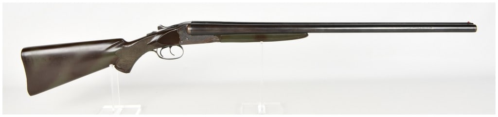 Stevens Model 311 Side-by-Side Break Action Shotgun 12 Gauge with 27 Inch Barrels: This Stevens Model 311 is a classic American side-by-side break-action shotgun chambered for 12-gauge 2-3/4 inch shells. The firearm features 27-inch barrels with a matted rib and a single red bead fr