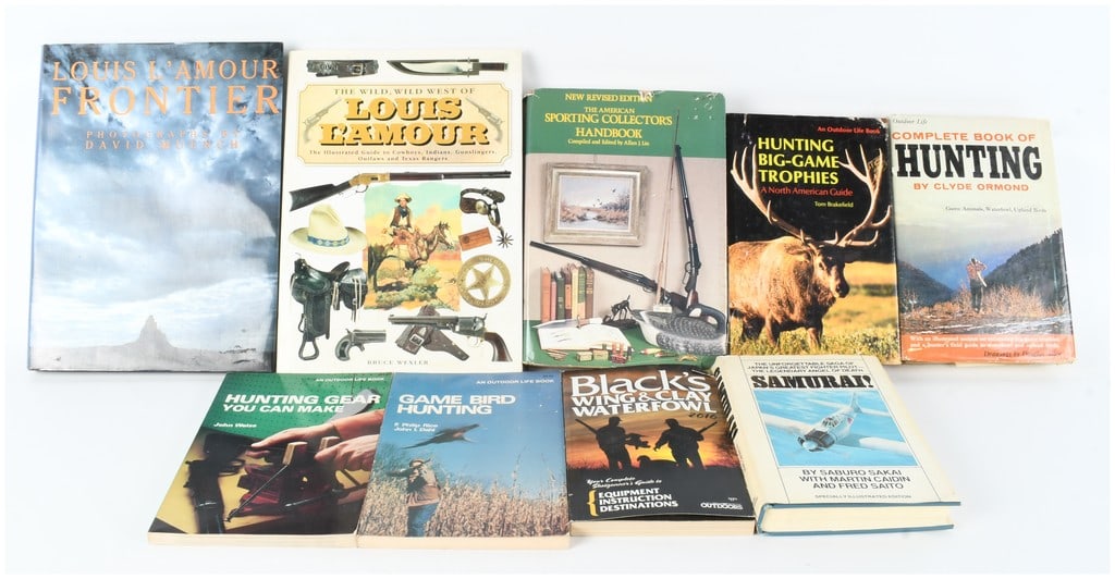 Collection of 9 Books on Hunting, the American West, and Military History (1 of 6)