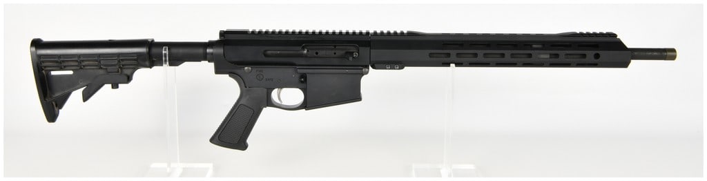 Palmetto State Armory PA-10 Bear Creek Arsenal Semi-Automatic Side-Charging Rifle .308 Winchester: This semi-automatic rifle is a composite build consisting of a Palmetto State Armory PA-10 Gen 3 lower receiver and a Bear Creek Arsenal side-charging upper receiver. Chambered in .308 Winchester, it 