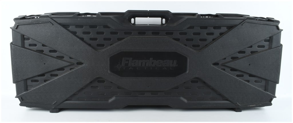Flambeau Tactical Hard-Sided Single Long Gun Case 41 Inch: A Flambeau Tactical hard-sided single long gun case designed for the secure transport and storage of a single rifle or shotgun. Measuring approximately 41 inches in length, the exterior is constructed