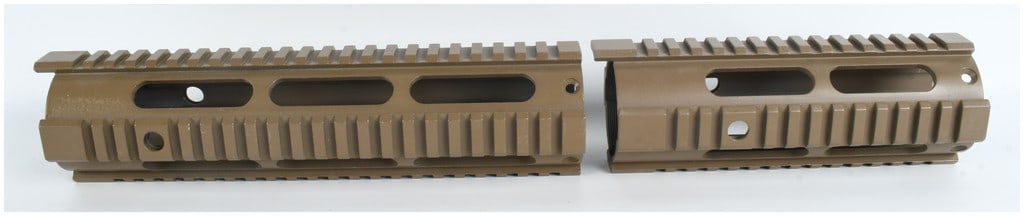Two AR-15 Picatinny Quad Rail Handguards in Flat Dark Earth Finish (1 of 7)