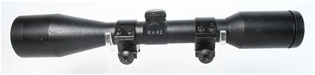 Fixed-Power 6x42 Scope with Mounting Rings (1 of 7)