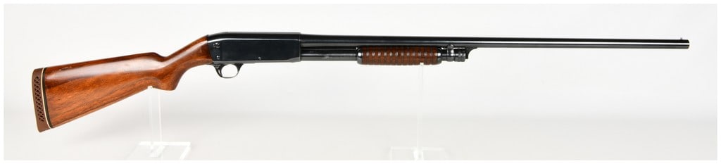 Remington Model 17 Pump Action Shotgun 20 Gauge with 28 Inch Barrel: This Remington Model 17 is a pump-action shotgun chambered for 20 gauge and features a 28 inch barrel. Utilizing the bottom-ejecting design patented by John Browning, this firearm is configured for fi