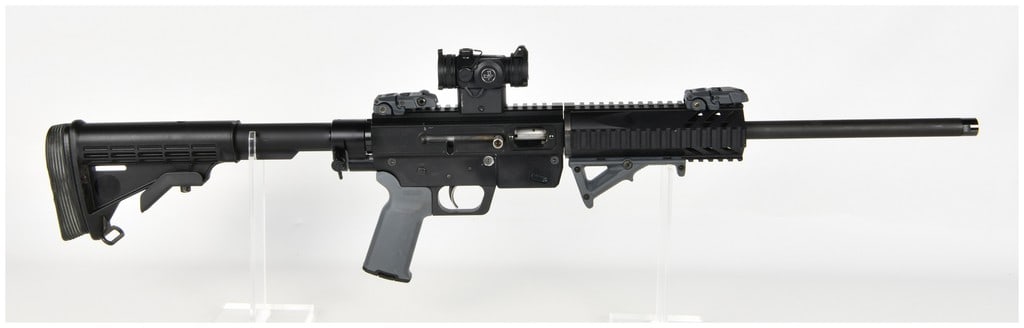 Just Right Carbines J R Carbine Semi-Automatic Carbine 9mm Luger with 17 Inch Barrel: This Just Right Carbines (JRC) semi-automatic pistol-caliber carbine is chambered in 9mm Luger and configured as a versatile tactical platform. The carbine features a 17-inch barrel with a threaded mu