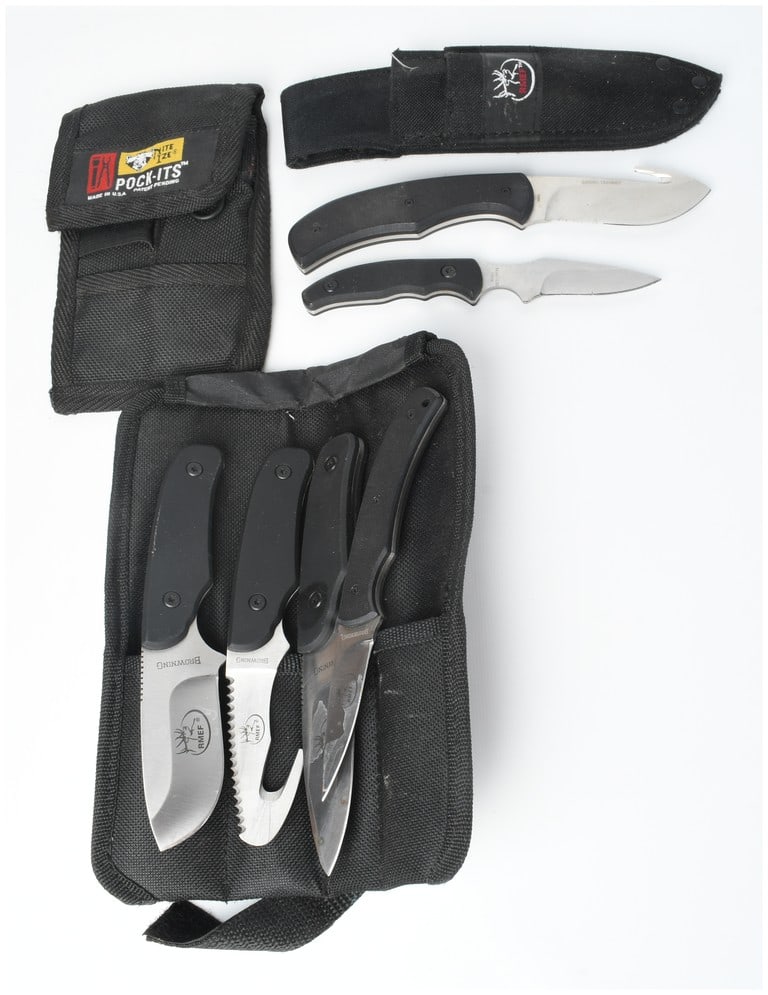 Three Piece Group of Browning and RMEF Field Dressing Knife Sets and Accessories (1 of 6)