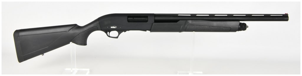 TriStar Cobra III Pump Action Shotgun 12 Gauge with 20.5 Inch Barrel: This is a single TriStar Cobra III pump-action shotgun chambered in 12 gauge for 3-inch shells. The firearm is equipped with a 20.5-inch barrel featuring a ventilated rib and a red fiber optic front s