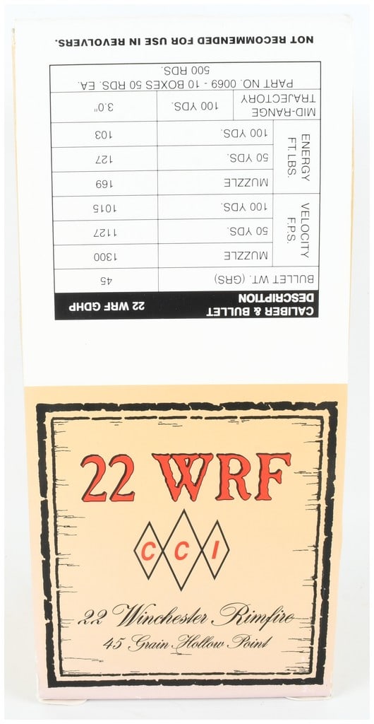 A Lot of 500 Rounds of CCI 22 WRF Winchester Rimfire 45 Grain Hollow Point Ammunition (1 of 4)