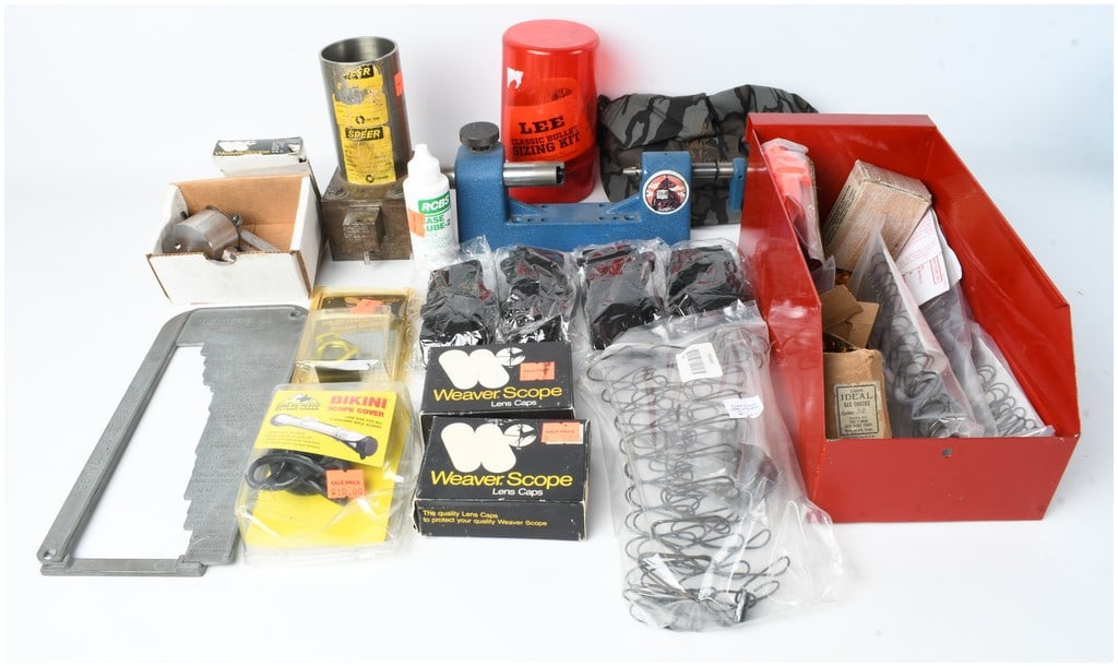 An Assortment of Reloading Tools, Scope Accessories, and Hunting Gear (1 of 9)