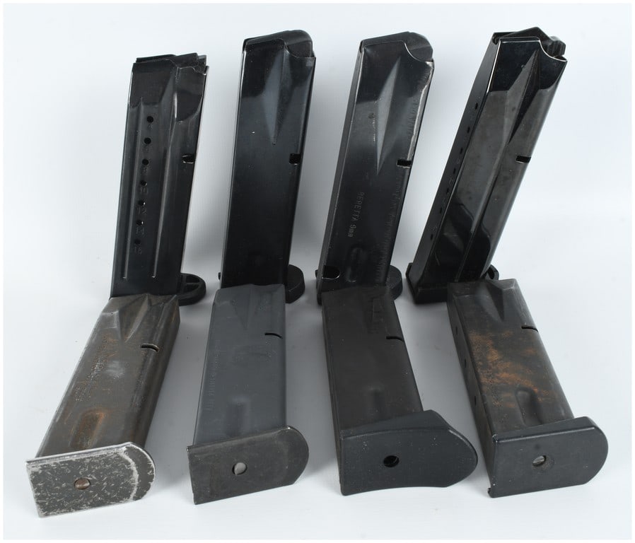 A Collection of Eight Beretta Model 92 and M9 Semi-Automatic Pistol Magazines 9mm Luger (1 of 5)