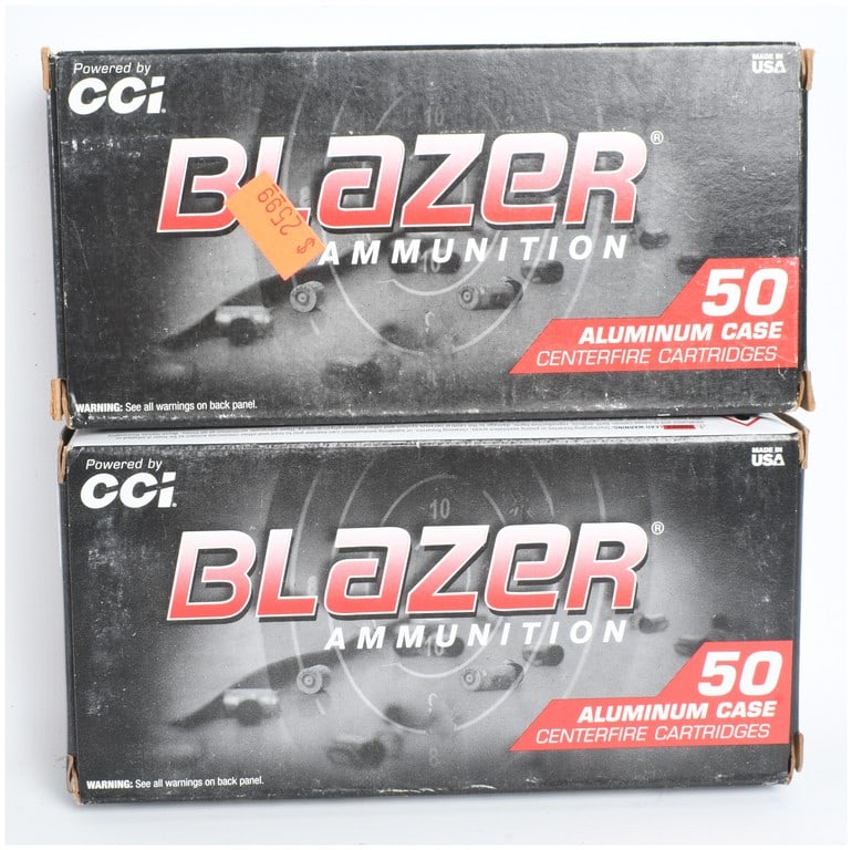A Lot of 100 Rounds of CCI Blazer Aluminum Case .380 Auto Ammunition (1 of 3)