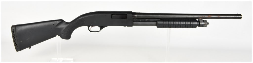 Winchester Model 1300 Defender Pump Action Shotgun 12 Gauge with 18.5 Inch Barrel: This is a Winchester Model 1300 Defender pump action shotgun chambered for 12 gauge 2 3/4 inch and 3 inch shells. The firearm features an 18.5 inch barrel constructed of Winchester proof steel and is 