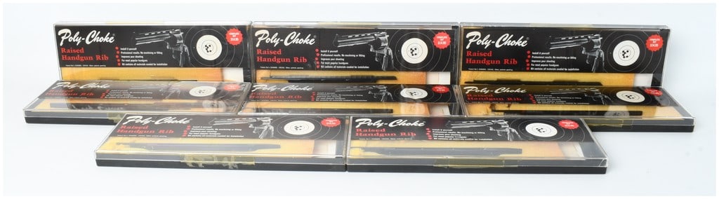 Eight Vintage Poly-Choke Raised Handgun Rib Kits (1 of 7)