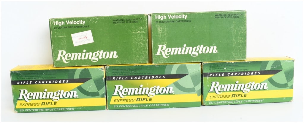 A Lot of 100 Rounds of Remington .22-250 Remington Centerfire Rifle Ammunition (1 of 4)