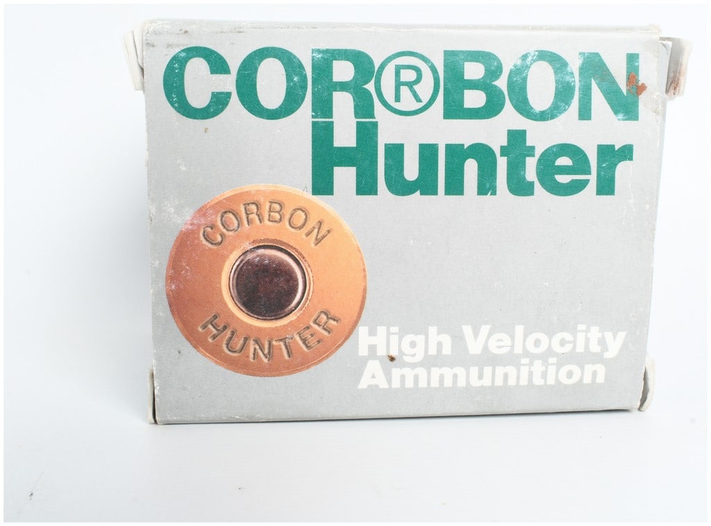 A Lot of 20 Rounds Cor-Bon Hunter Ammunition .458 SOCOM: This lot comprises twenty rounds of Cor-Bon Hunter High Velocity centerfire rifle ammunition in .458 SOCOM caliber. The cartridges feature 405-grain Jacketed Soft Point bullets and are housed within a