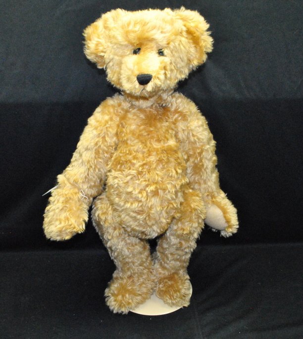 Artist yes - no bear 25" Gold Mohair: from Bear feet bought at Linda Mullins show in San Diego Paid $200.00 by Sue Coe of Monrovia, ca.