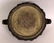 A CHINESE CIRCULAR BRONZE CENSER & COVER, weighing - 9
