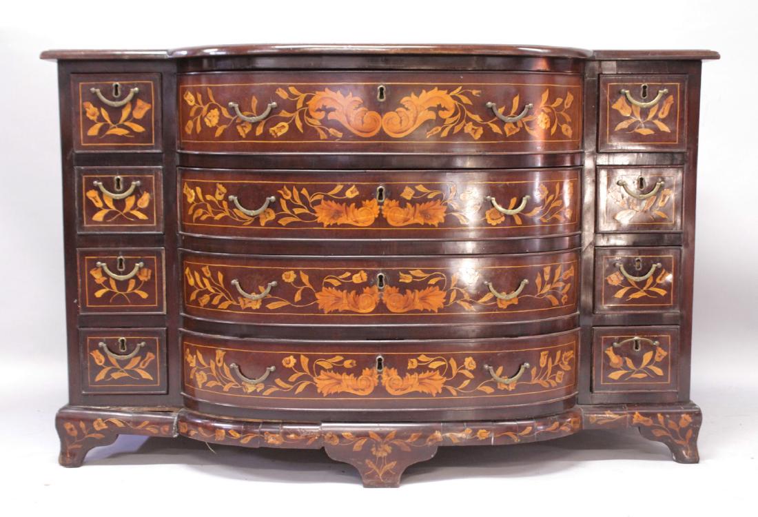 AN 18TH CENTURY DUTCH MAHOGANY AND MARQUETRY INLAID (1 of 4)