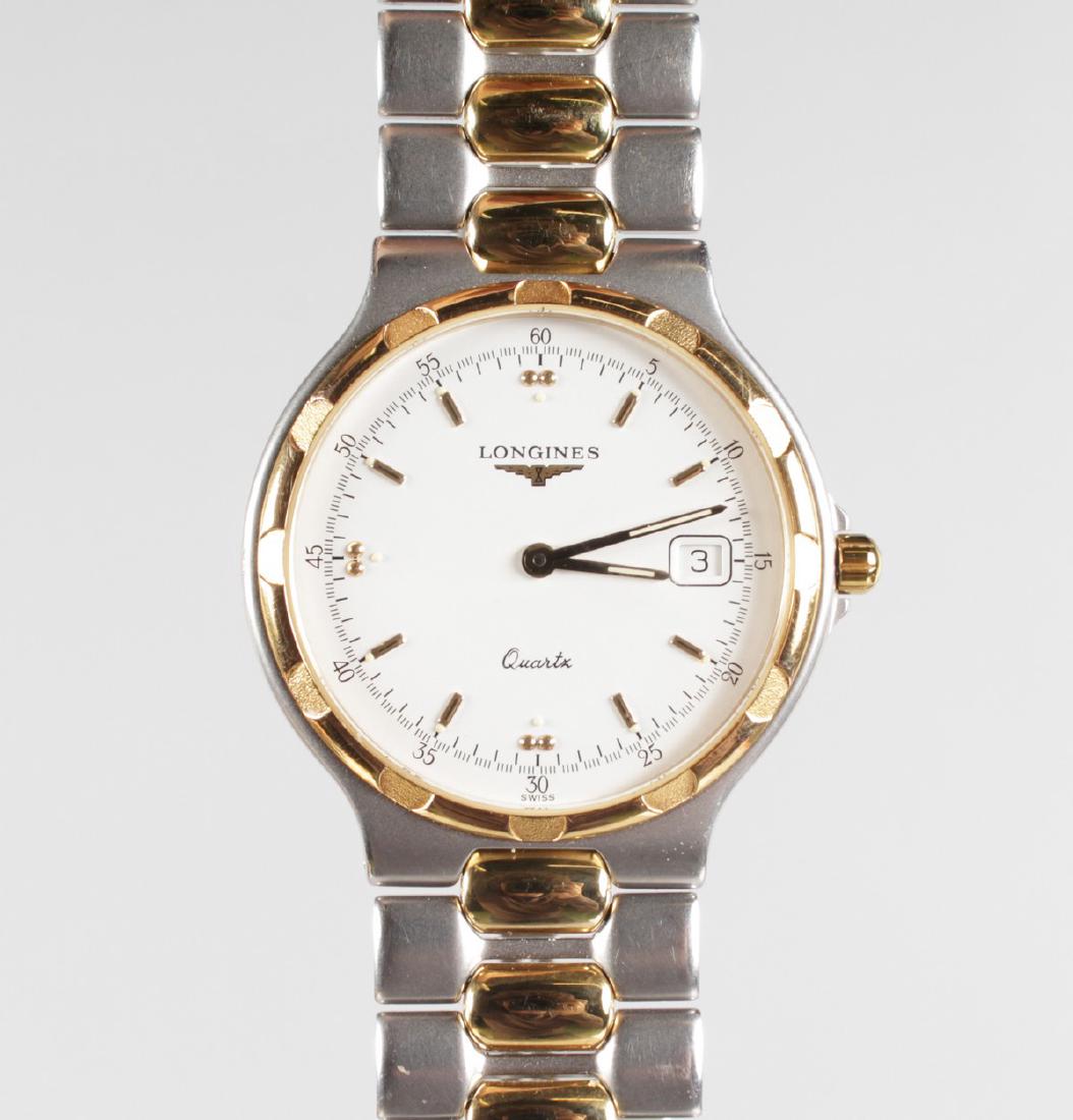 A GENTLEMAN'S LONGINES WRISTWATCH.: A GENTLEMAN'S LONGINES WRISTWATCH.