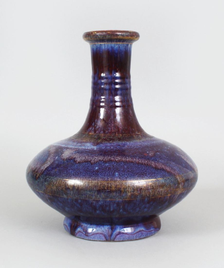 A GOOD 19TH CENTURY CHINESE FLAMBE GLAZED PORCELAIN (1 of 10)
