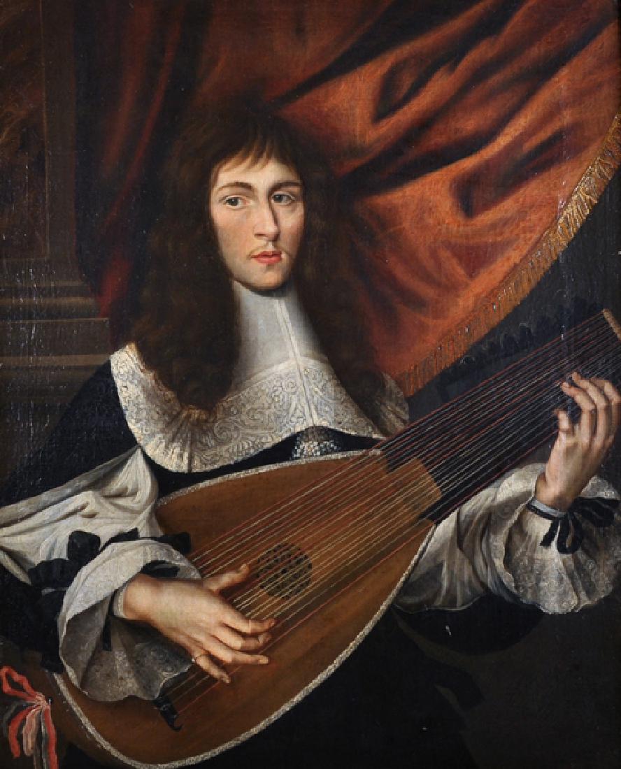 17th Century French School. 'The Lute Player', a (1 of 3)