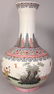 A LARGE CHINESE FAMILLE ROSE PORCELAIN BOTTLE VASE, - 4