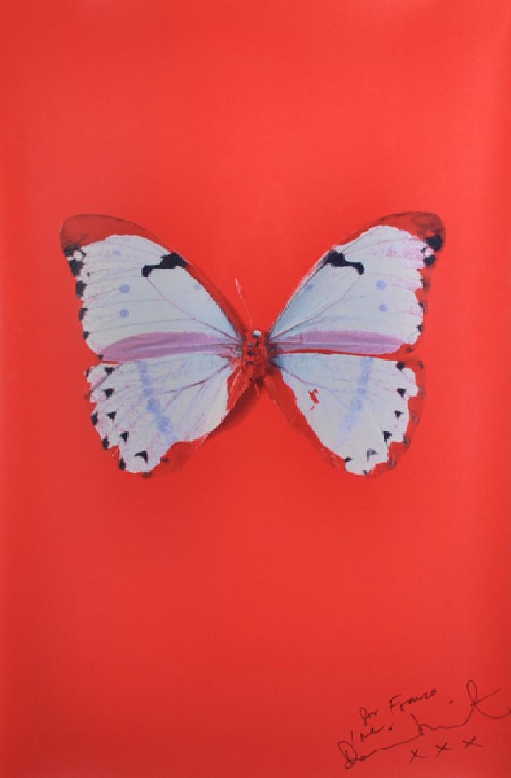 Damien Hirst (1965-    ) British. "Untitled (Red (1 of 5)