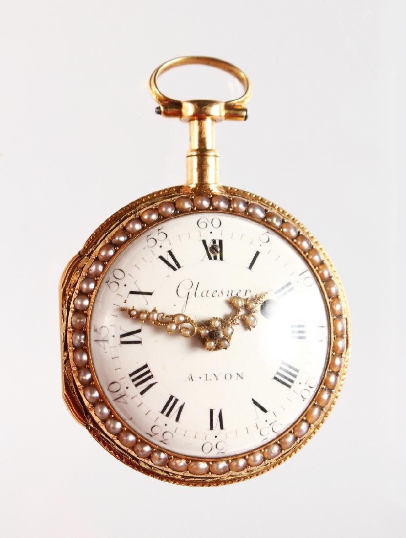 A SUPERB 18th CENTURY FRENCH GOLD VERGE WATCH by (1 of 4)