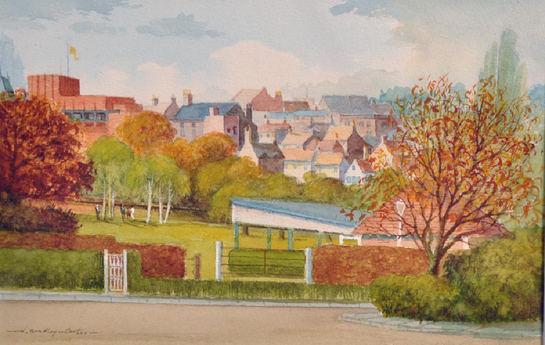 Bradley Carter (20th Century) British. “Stratford on: Bradley Carter (20th Century) British. “Stratford on Avon 1”, Watercolour, Signed, Unframed, 7.25” x 11”, and two companion pieces, a set of three (3).