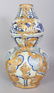 AN UNUSUAL CHINESE YUAN STYLE GILT-METAL ONLAID BLUE & - 3