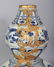 AN UNUSUAL CHINESE YUAN STYLE GILT-METAL ONLAID BLUE & - 5