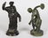 TWO SMALL EARLY BRONZE FIGURES, THE DISCUS THROWER AND