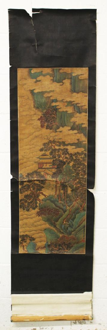 A CHINESE MING STYLE SCROLL PAINTING ON PAPER, (1 of 7)
