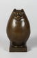MILO A SMALL BRONZE ART DECO CAT. 5ins high. Signed,