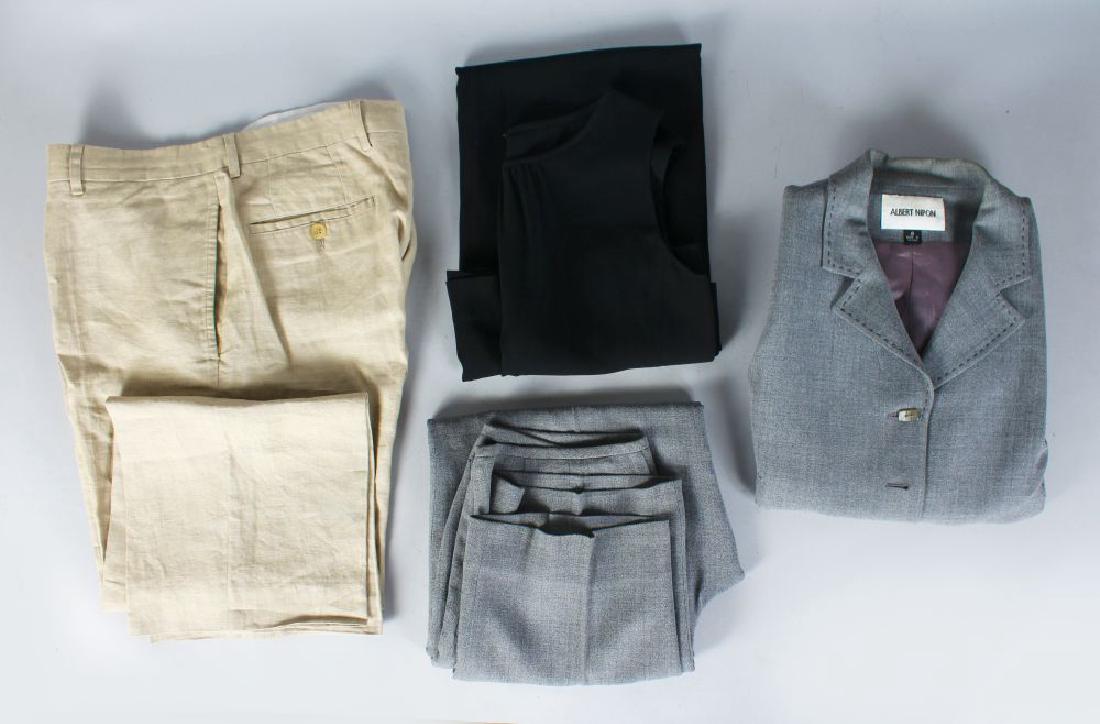 A PAIR OF HUGO BOSS LINEN TROUSERS AND VARIOUS ITEMS (1 of 1)