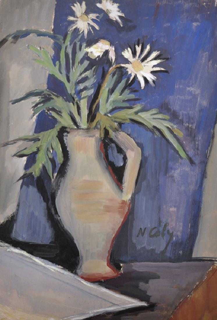 Nicole Cely (20th Century) French. Daisies in a Jug, (1 of 8)